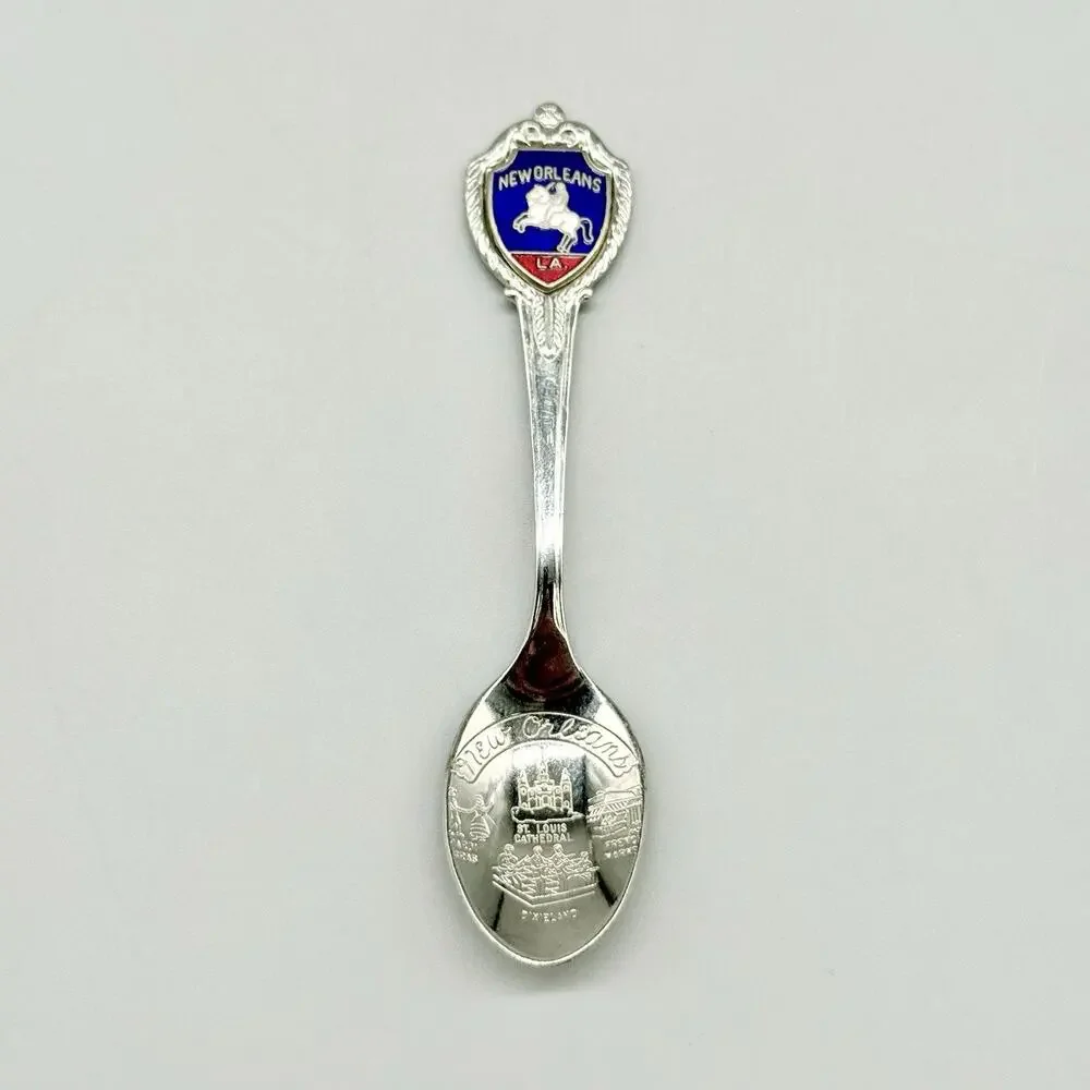 New Orleans Louisiana Silver Vintage Souvenir Spoon 3.5